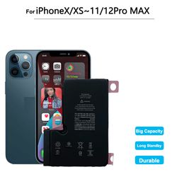 Batería de litio de repuesto para iPhone 6S 7 6 8 Plus SE 12 11 XS X XR Pro Max Mini batería de repuesto de alta capacidad para Apple SE2 5s 5 8plus