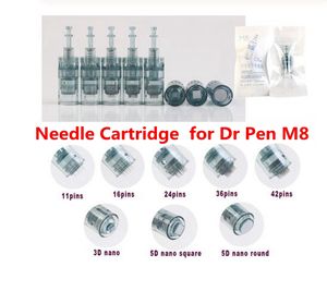 Vervanging Microneedle Naaldcartridge 11/16/24/36/42 / Nano PIN voor elektrische Dermapen Dr Pen M8 MTS Anti Litteken Huidverjonging