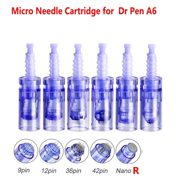 Cartouche de micro-aiguille de remplacement pour Auto Dermapen DermaStamp Rechargeable sans fil Dr Pen A6 Soins de la peau Anti Spot Scar Removal