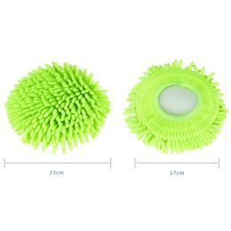 Remplacement des têtes de vadrouille 360 Spin Round Shape Taille standard Easy Wring Spin Mop Refill Chenille Mop Head Mop Accessoires Nettoyer Tool