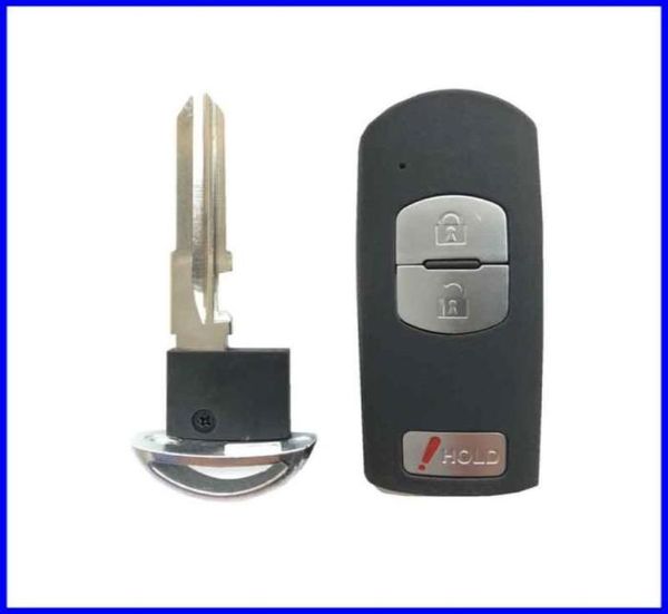 Coque de remplacement pour clé télécommande de voiture, pour Mazda 3 5 6 CX5 CX7 CX9 RX8 Miata MX525902572789398