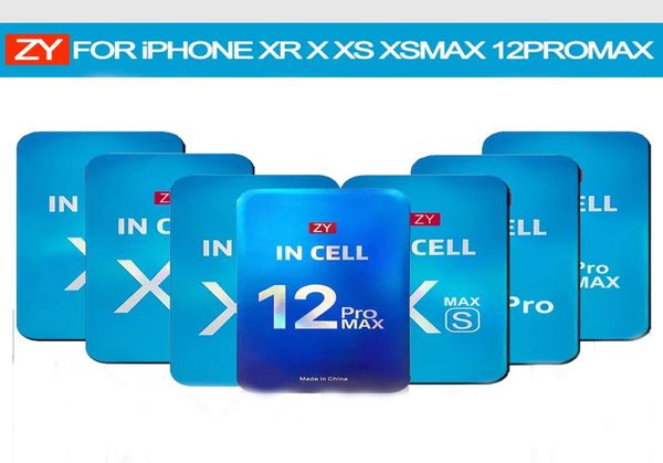 Paneles de pantalla de repuesto para iPhone X XR XS Max 11 12 12 mini Pro MAX Pantalla LCD Montaje del digitalizador táctil ZY Incell Piezas de reparación 9393092