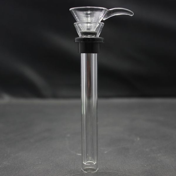 Glissière de remplacement pour fumer des conduites d'eau Béchers de base / Tubes droits Bol en verre Bong en verre Longueur différente