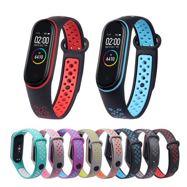 Sangles de remplacement pour Xiaomi Mi Band8 7 6 5, matériau en Silicone, Bracelet de remplacement en Silicone pour accessoires de montre intelligente