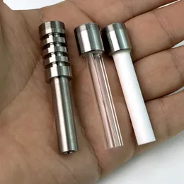 File de remplacement Titane Ceramic Quartz Tips Nail pour nectar collectionneur V4 Kit GR2 Titanium Concentrate DAB Paille Pipe d'eau Bongs