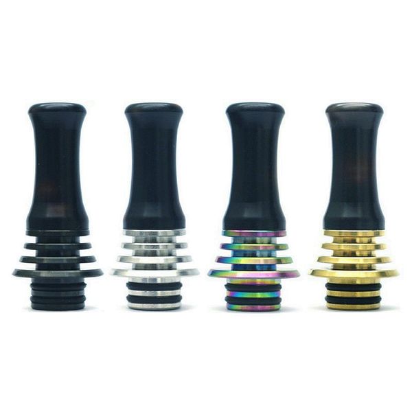 Outils de remplacement 510 Drip Tip avec dissipateur de chaleur Fit BSKR Berserker V3 MTL RTA GTX Tank 22 Crown IV 4 iJust D20 etc.