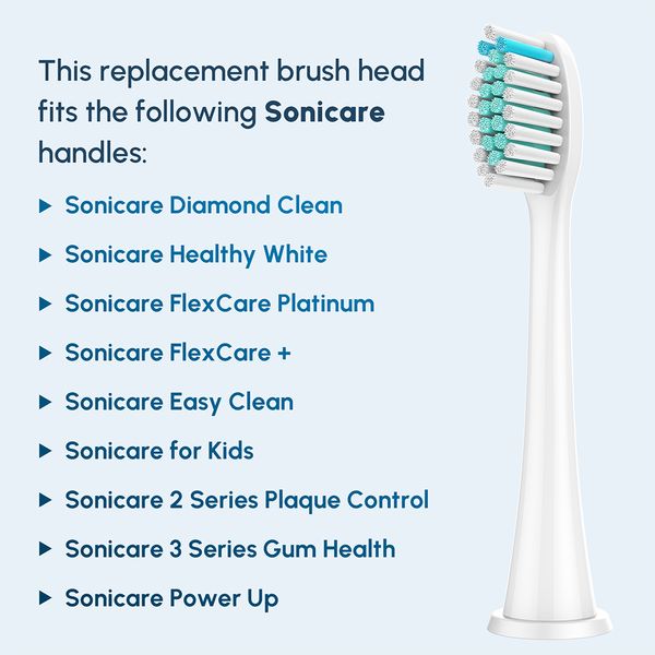 Reemplazo de cabezales de cepillo de dientes compatible con Philips Sonicare Electric Dooth Ceprush Cepille Profesional Cabeza de cabezales 4100 5100 6100