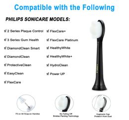 Têtes de brosse à dents de rechange de qualité améliorée et compatibles avec toutes les brosses à dents électriques Philips Sonicare Screwon, paquet de 107856425