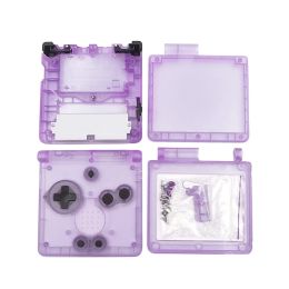 Reemplazo de casos transparentes de carcasa transparente Cajas de reparación Kit para Gameboy Advance SP Console