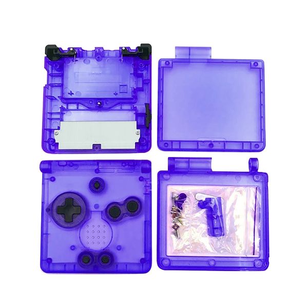Remplacement transparent transparent des coquilles de logement transparent Kit de pièces de réparation pour Gameboy Advance SP GBA SP Console