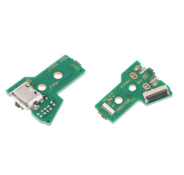 Reemplazo del cargador USB Placa de carga Puerto de la placa Zócalo JDS-050 para el controlador PS4 5ta generación JDS-055 DHL FEDEX EMS ENVÍO GRATIS