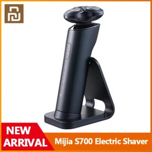 Vul zachtjes de huid Xiaomi Youpin Mijia elektrisch S700 Shaver Electric Men's Shaving Targable draagbaar keramisch mes volledig aluminium lichaam uit