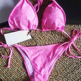 Aanvulling Link Designer Bikini Set Luxe Merk Badpak Badmode Vrouwen Twee stukken Bikinis Zwemmen Pak 210629