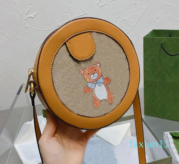 Réplique ours imprimé sac à bandoulière marque commune sac de messager créateur de mode femme en cuir sac à main porte-monnaie