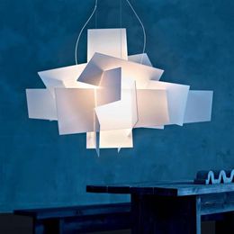 Réplica de lámpara foscarini Big Bang apilable, luces colgantes creativas, decoración artística, D65cm, 95cm, lámpara colgante LED de suspensión 220e