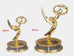réplica de trofeo de TV Trofeo Emmy de metal Premios Emmy Trofeo Emmy de aleación de zinc Premios Immy8310299