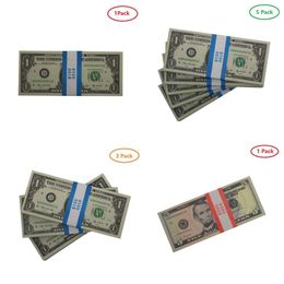 Réplica del dinero falso de los Estados Unidos Juega de juguete o juego Family Paper Copy Banknote 100pcs/Pack247e1am9