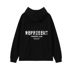 Représentdesigner Sweat à capuche 2023 Reprreesent Sweatshirts Designer Lettre Marée pour hommes Marque Wild High Street Casual Loose Couple Representdesign