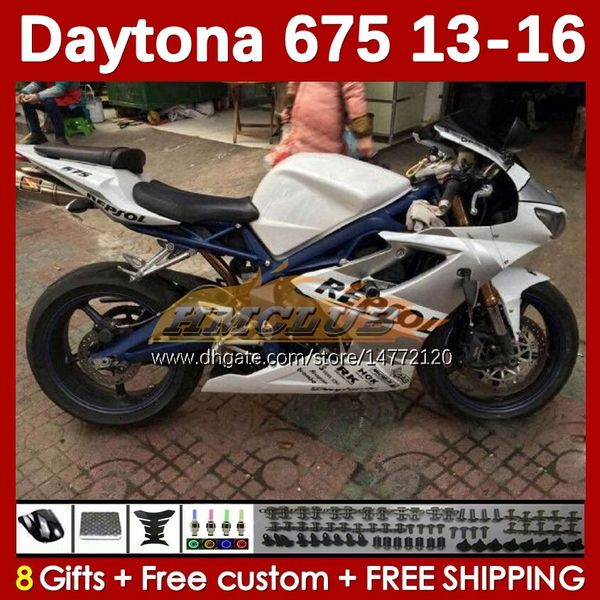 Repsol Silver Moto Caidings para Daytona 675 675R 2013-2016 Bodywork Daytona675 Bodys 166No.38 Daytona 675 R 13 14 15 16 2013 2014 2015 2016 Kit de carenado de motocicletas OEM