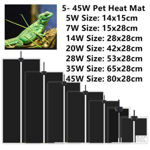 Reptile Supplies 5-45W Reptiles Heat Mat Terrarium Escalade Pet Chauffage Warm Pads Réglable Température Contrôleur Tapis Reptiles Supplies 1Pc 230719