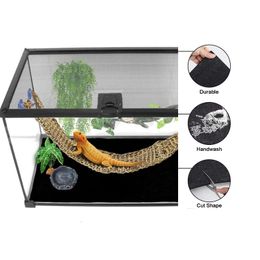 Reptiles Supplies Tapis Terrarium Liberter Substrat Dougleur de cage Cage Tank Accessoires pour Dragon Lizard Barbe Tortoise Gecko 230816