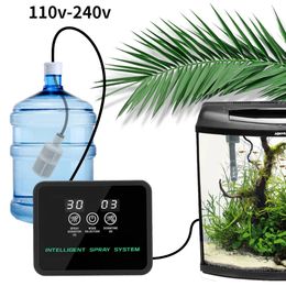 Fournitures pour reptiles Brumisateur automatique intelligent avec écran tactile, contrôle de l'arrosage, humidificateur électronique, minuterie, système de pulvérisation pour forêt tropicale, ensemble 231218