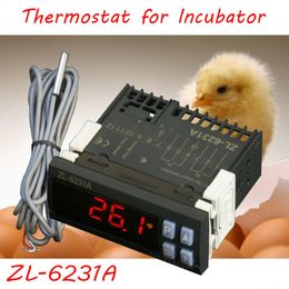 Suministros de reptiles ZL6231A 12V110V220V Termostato de controlador de incubador con temporizador multifuncional Regulador de control de temperatura inteligente 230816