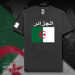 Republiek Algerije Algerijnse Islam Dza Heren T-shirt Jerseys Nation Team Tshirt Katoenen T-shirt Sporting Kleding Tee Shirts Dzayer X0621