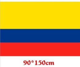 République de Colombie Banner de drapeau 3x5ft Colombien Amérique du Sud Fans de polyester encourageant les drapeaux 90x150cm décorations de fête8452095