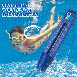 Thermomètre de piscine de réservoir avec grand écran de lecture EZ Température flottante pour la piscine intérieure / extérieure étang spa
