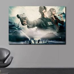 Resident-Evil 2 Game Poster 2022 Nieuwe klassieke films Canvas Painting HD-prints en posters voor slaapkamer kantoor gaming room decor
