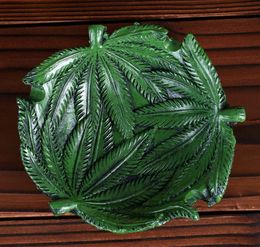 Résine cendrier Belle dessin animé feuille verte feuilles de cendre Bureau à la maison drôle décoratif accessoires de fumer créatifs Men don5178201
