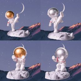 Astronautes en résine Ornements Universal Cell Phone Phone Mobile Stand Standder Spaceman Bracket Toys Home Office Buffer Decor Fête d'anniversaire