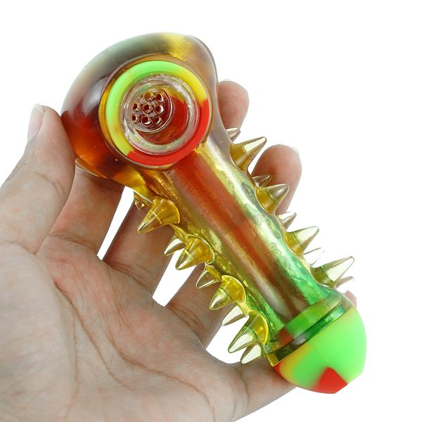 Pipe à main en résine Accessoires pour fumeurs Huileﾠrigﾠbong tenuﾠminiﾠpipes brûleur de cire de tabac