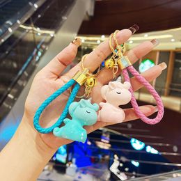 Résine Manhua Unicorn Jewelry Keychain Gift Keychain Pendant Doll Accessoires Couple Small Pendent