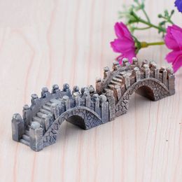 Hars Mini Bridge Tuin Decoraties Miniatuur Landschap Fee Tuin Mos Terrarium Decoratie Tool Ambachten