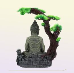 Hars Ornament Zen Figuur Prachtige Antieke Unieke Creatieve Aquarium Boeddhabeeld Decoraties4223852