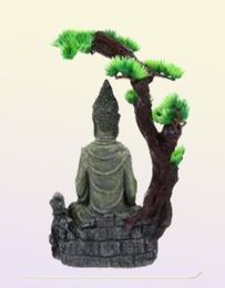 Resin ornament Zen Figuur Exquisite Antieke unieke creatief Aquarium Boeddha Statue Decorations8843859