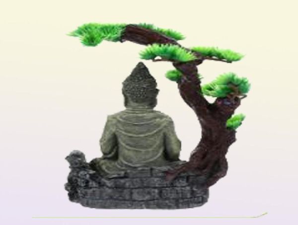 Ornement en résine, figurine Zen exquise, Antique, Unique, créative, Statue de bouddha pour Aquarium, décorations 2789801