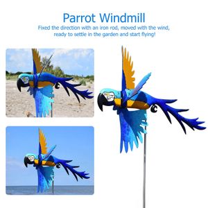 Hars Pinwheels, Parrot Windmill Wind Spinner, Art Sculpture voor Outdoor Yard Art Garden Gazon Decoratie Q0811