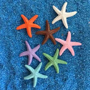 Simulación de resina de estrella de mar, decoración de estrella de mar mediterránea, adornos para pecera, decoración de mesa de arena para boda, accesorios de fotografía, accesorios DIY P254