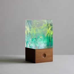 Decoración de la mesa de resina-aurora, lámpara de mesa, regalos 3 horas completamente cargadas