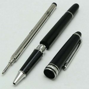 Resin Wholesale Silver Limited Edition Black Trim Classique Mt Ballpoint Pen et Fountain Pen Set pour écrire
