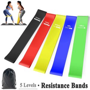 Groupe de résistance Bands d'exercices Men Femmes Elastic Band pour l'entraînement Bodybuilding Sports Rubbers for Fitness Gym Yoga Workout 240425