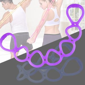 Weerstandsbanden 1 PCS Yoga Fitness Sport thuis Training Trainingsapparatuur Elastische TPR Rope Rubberen band Oefening Random kleur