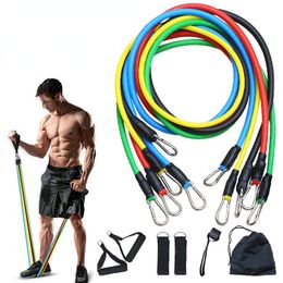 Weerstandsbanden 1 set bodybuilding fitnessapparatuur voor thuis Professionele krachttraining Elastisch rubber 230222