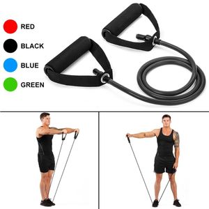 Weerstandsbanden 120cm Yoga Trekkoord Weerstandsbanden Fitness Gum Elastic Bands Fitnessapparatuur Rubber Expander Workout Oefening Trainingsband 230605