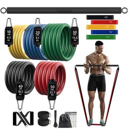 Bandas de resistencia 150 lb Fitness Booty Banda elástica Entrenamiento para entrenamiento Ejercicio en casa Deporte Gimnasio Conjunto de arnés con mancuernas Equipo expansor 231017