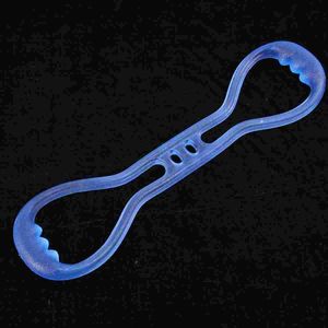 Bandas de resistencia 1 PC Fitness Expander Body Músculos Entrenador Develoz Flexible Forming Strip para hombres (Blue Double Hole)