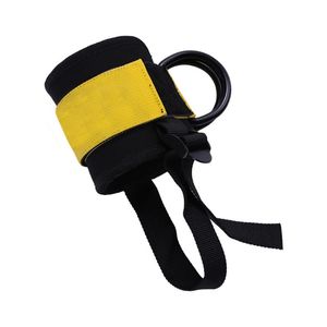 Bandes de résistance 1pcs d-ring femmes ajustées hommes mèches de la cheville pots-de-vin avec corde fixe pour les manchettes coiffures